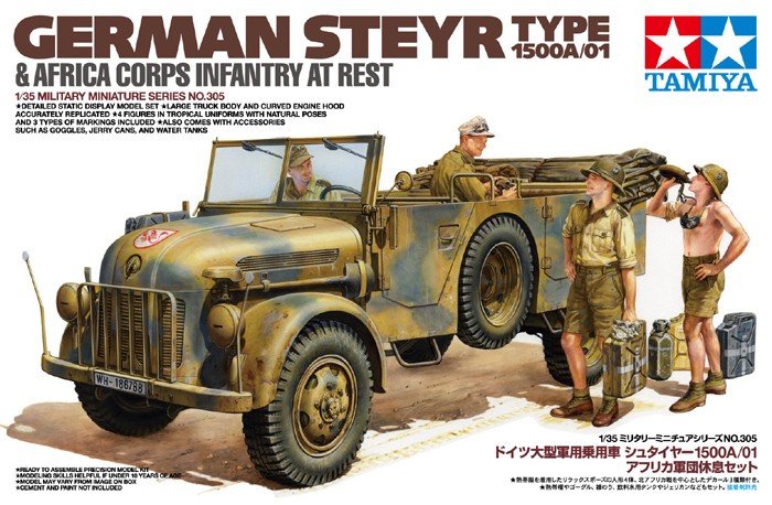 Tamiya 35305 Steyer 1500A/01&amp;Africa Inf. (1/35)