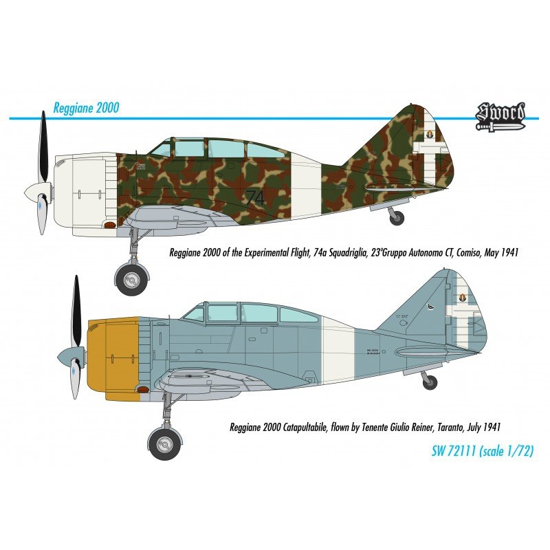 Sword 72111 Reggiane Re 2000 Falco 1/72 – immagine 2