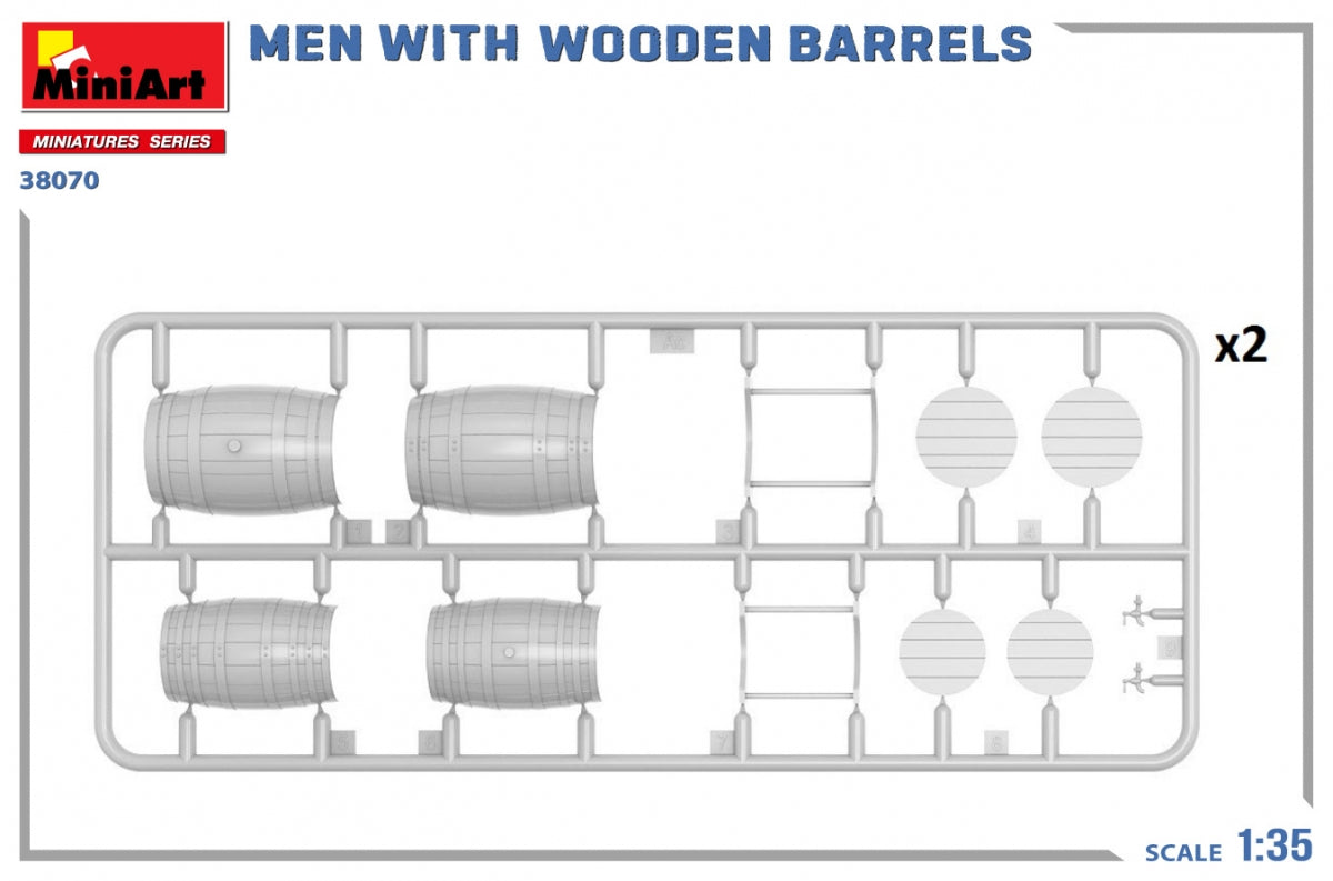 MiniArt 38070 MEN WITH WOODEN BARRELS 1/35 – immagine 6