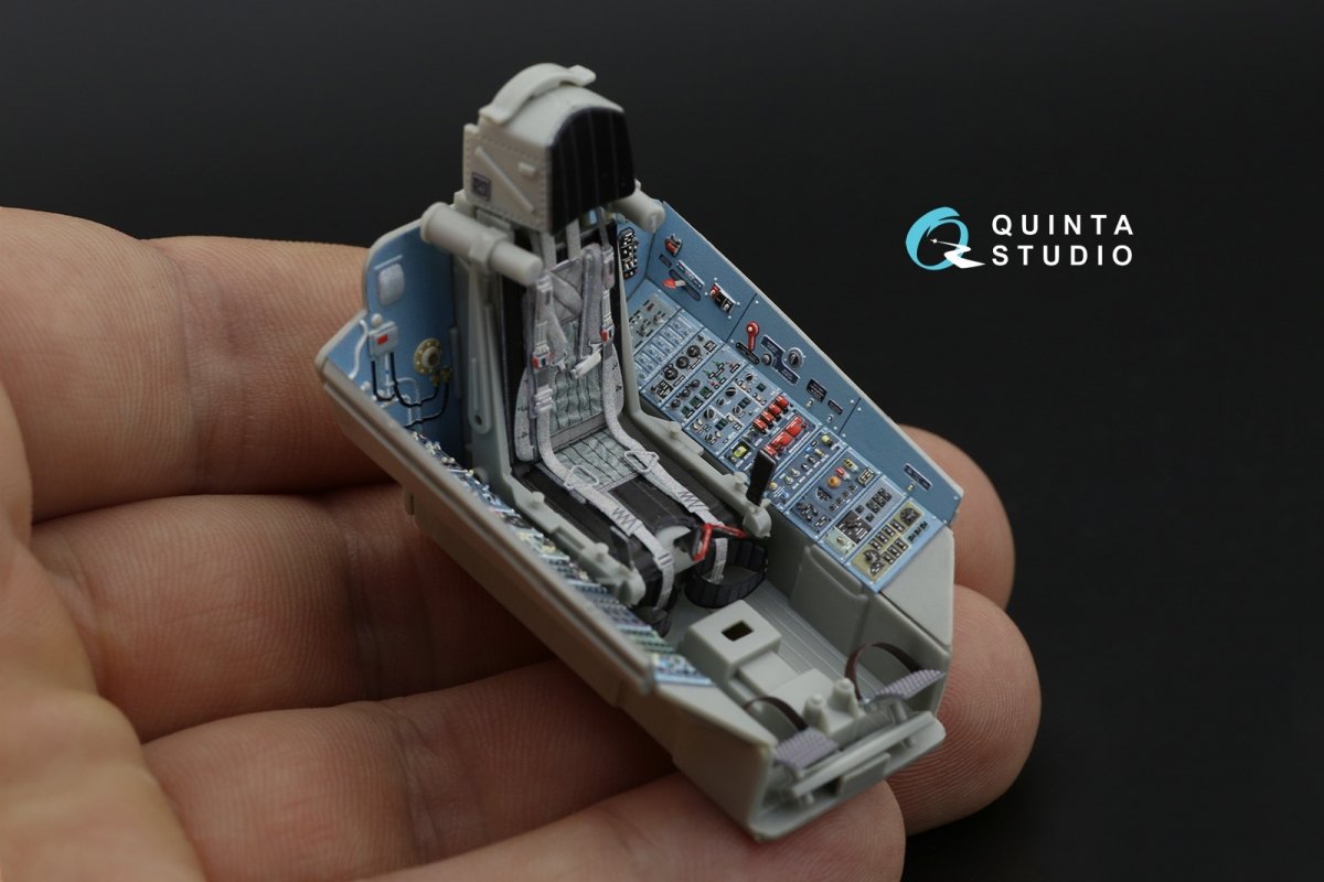 Quinta Studio QD32088 Su-27 3D-Printed &amp;amp; coloured Interior on decal paper (Trumpeter) (full version) 1/32 – imagen 3