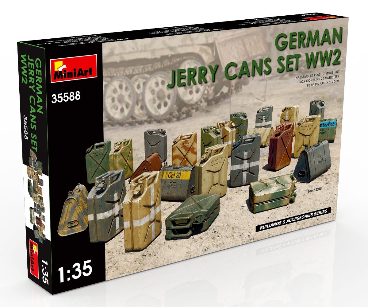 MiniArt 35588 Ensemble de jerricans allemands Seconde Guerre mondiale 1/35 – image 2
