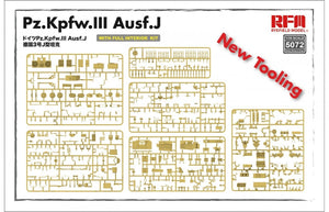 Rye Field Model 5072 Pz.Kpfw.III Ausf.J FULL INTERIOR 1/35 – imagen 5