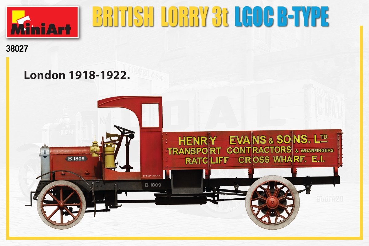 MiniArt 38027 BRITISH LORRY 3T LGOC B-TYPE 1/35 – image 3