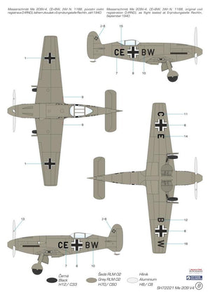 Special Hobby 72221 Messerschmitt Me 209V-4 1/72 – imagen 2