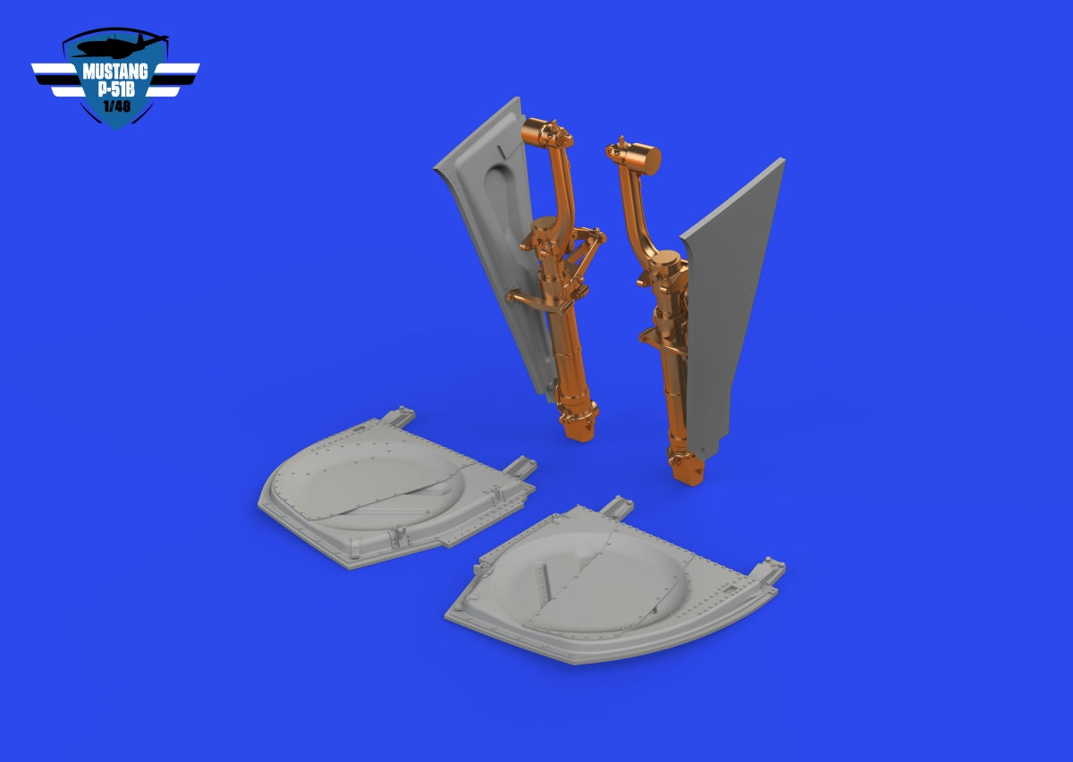 Eduard 648994 P-51B / C undercarriage legs BRONZE EDUARD 1/48 – imagen 5