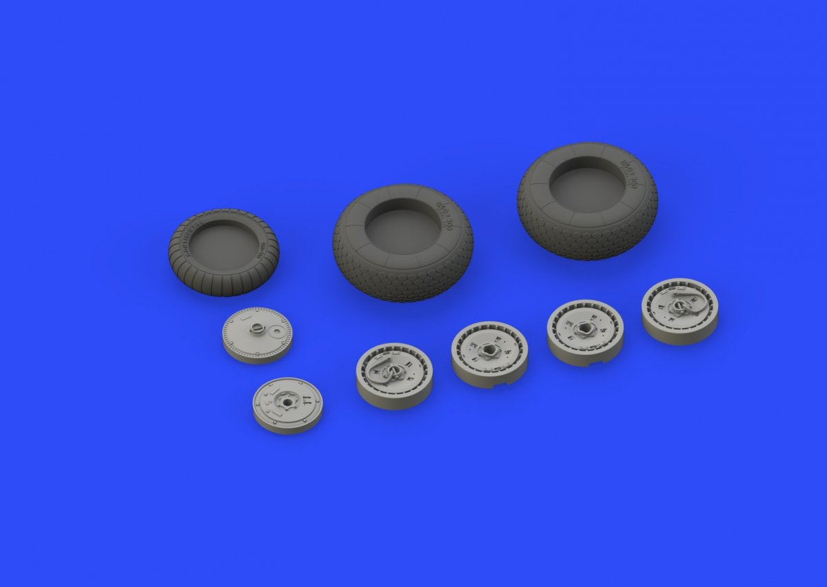 Eduard 632100 Me 262 wheels REVELL 1/32 – immagine 4
