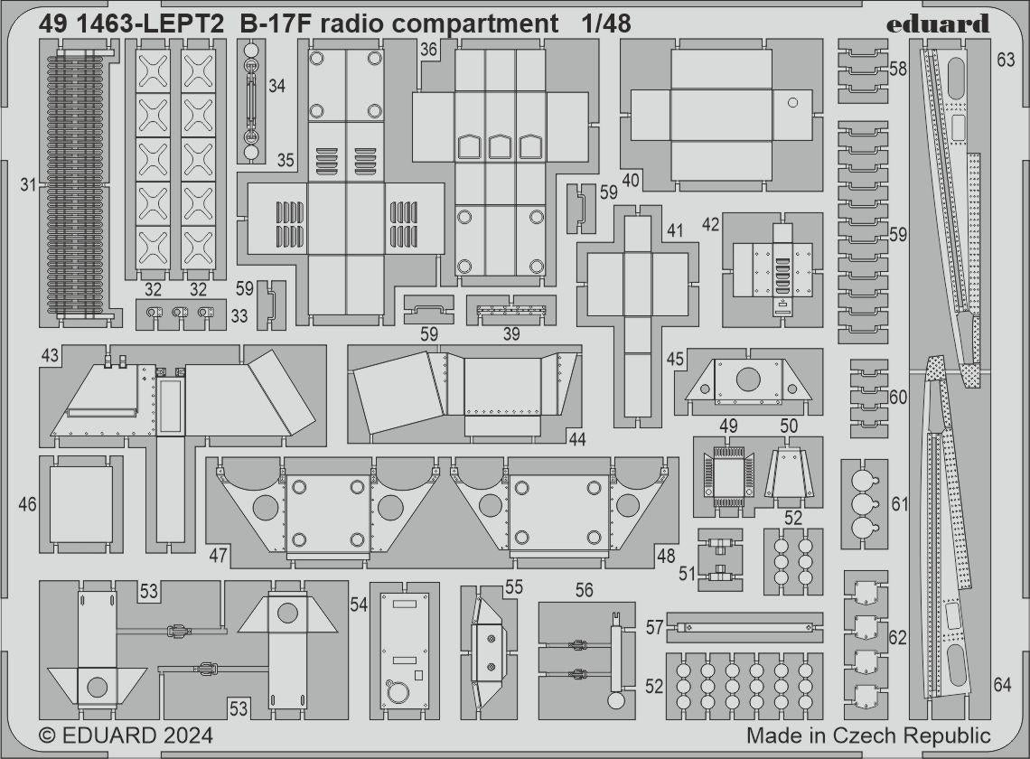 Eduard BIG49426 B-17F regular nose PART I EDUARD 1/48 – image 6
