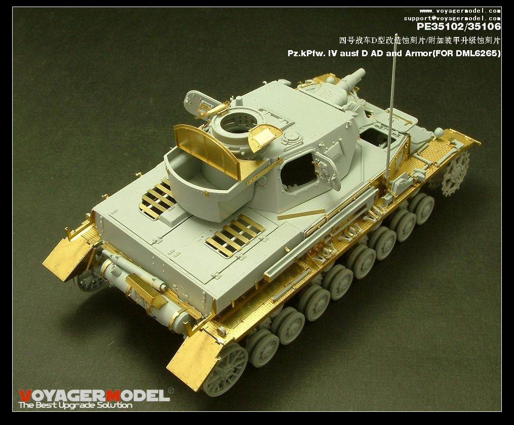 Voyager Model PE35102 Pz.KPfw. IV Ausf D For DRAGON 6265 1/35 – immagine 4