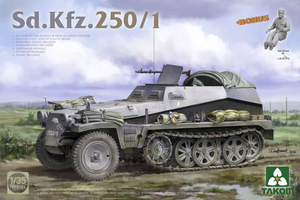 Takom 2194W Sd.Kfz 250/1 + Sd.Kfz 250/3 Greif Rommel Command Half-Track + 1/16 Erwin Rommel 1/35 – immagine 3