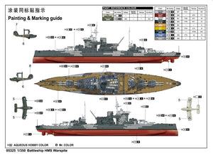 Trumpeter 05325 Battleship HMS Warspite 1942 1/350 – immagine 2