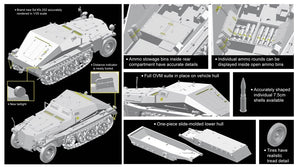 Dragon 6718 Sd.Kfz.252 leichte Gepanzerte Munitionskraftwagen mit Sd.Ah.32/1 Trailer 1/35 – zdjęcie 3
