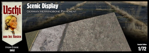 Uschi 3052 German HERRINGBONE pavement rectangular 1xA4 1/72