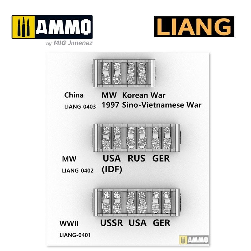 Liang 0401 3D-print Model Shoeprint Tools WWII 1/35 – immagine 5