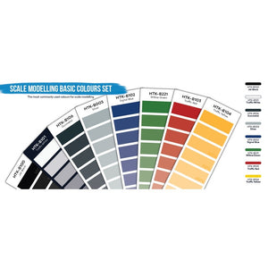 Hataka HTK-BS100 Scale Modelling Basic Colours set (8x17ml) – imagen 3