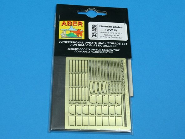 Aber 35A029 German License Plates (WWII) (1/35) – image 3