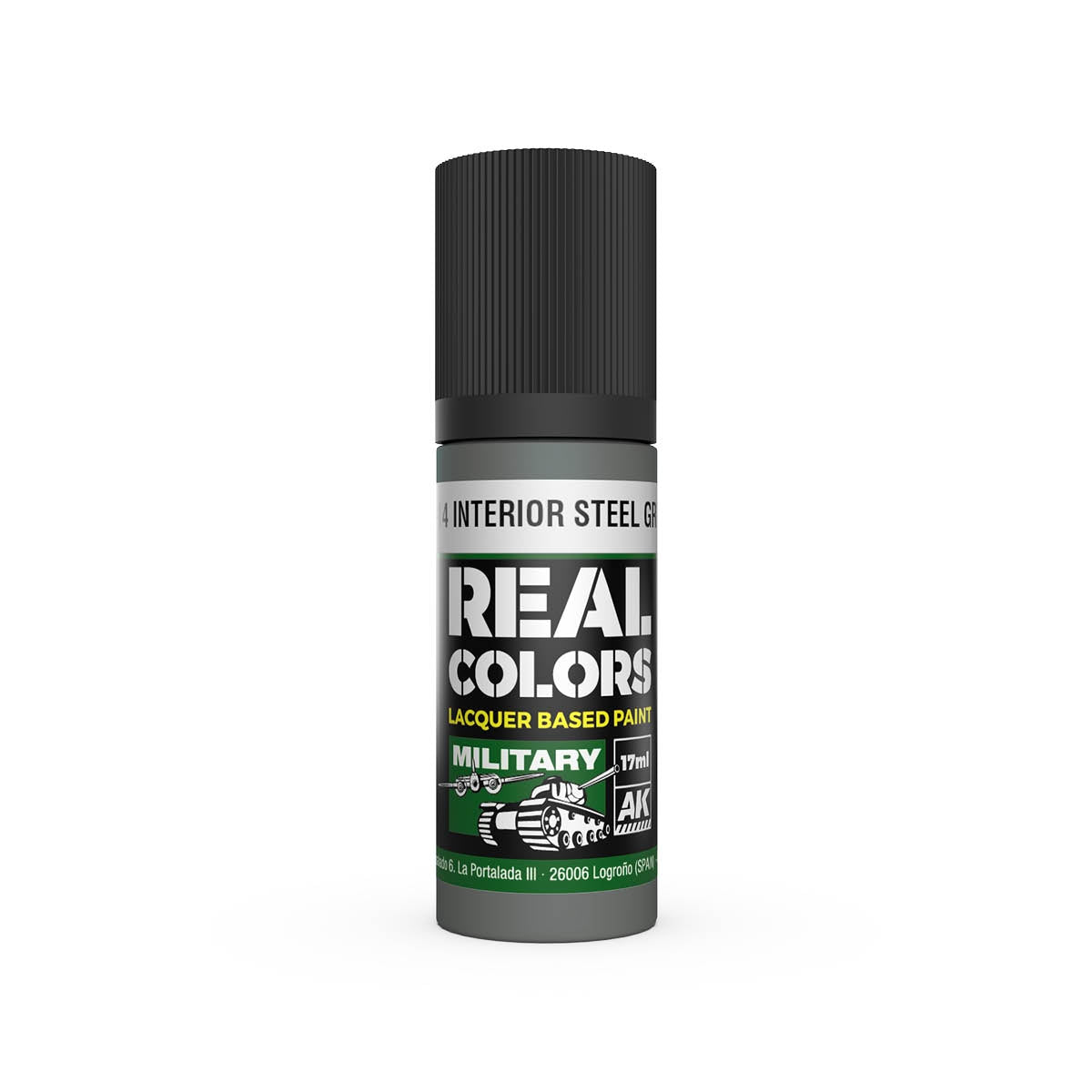 AK Interactive RC979 A-14 Intérieur Gris Acier 17 ml – image 2