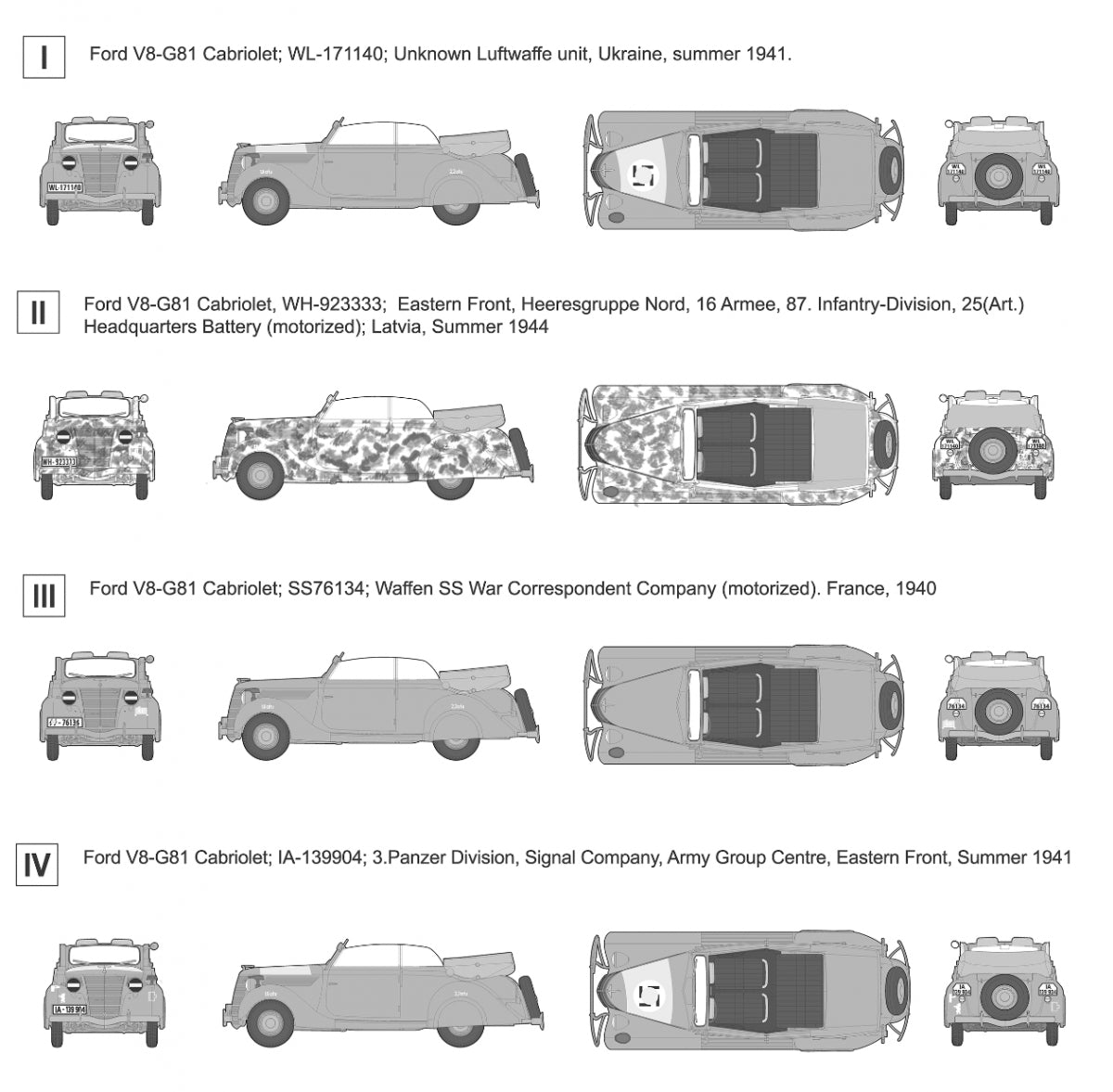 Roden 820 Ford V8-G81 Cabriolet 1/35 – zdjęcie 4