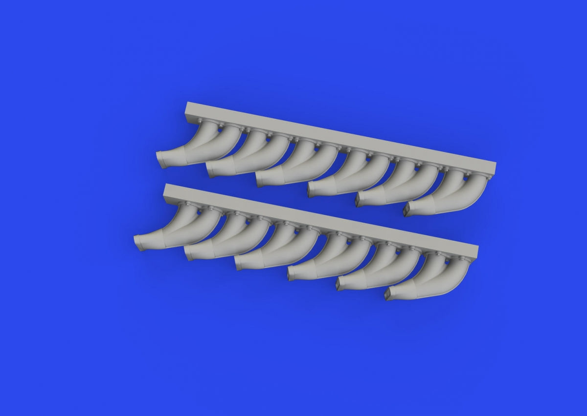 Eduard 648958 P-39 exhaust stacks fishtail PRINT EDUARD 1/48 – imagen 3