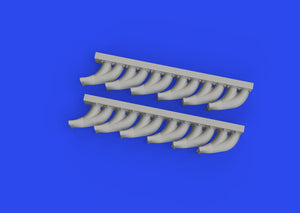 Eduard 648958 P-39 exhaust stacks fishtail PRINT EDUARD 1/48 – imagen 3