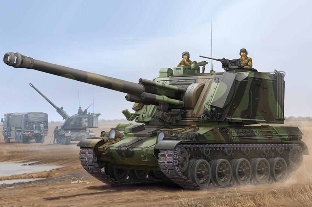 Hobby Boss 83834 Canon automoteur français GCT 155 mm AU-F1 SPH (1/35)