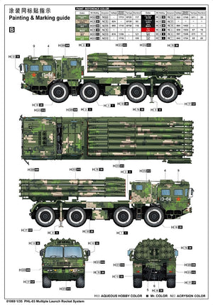 Trumpeter 01069 PHL-03 Système de lance-roquettes multiples 1/35 – image 2