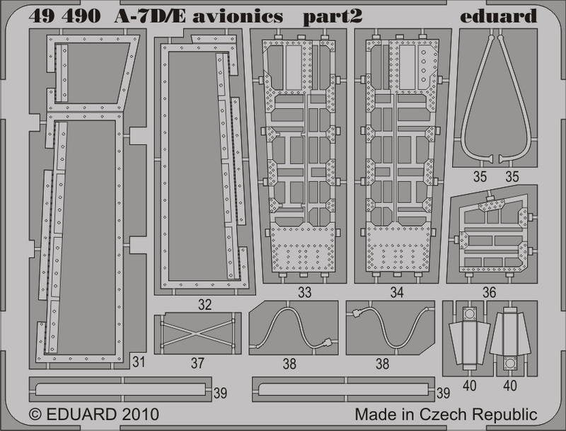 Avionique Eduard 49490 A-7D/E 1/48 Hobby Boss – image 2