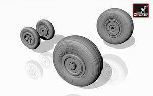 Armory Models AW72014 Mikoyan МiG-23,23P(early) wheels 1/72 – imagen 3