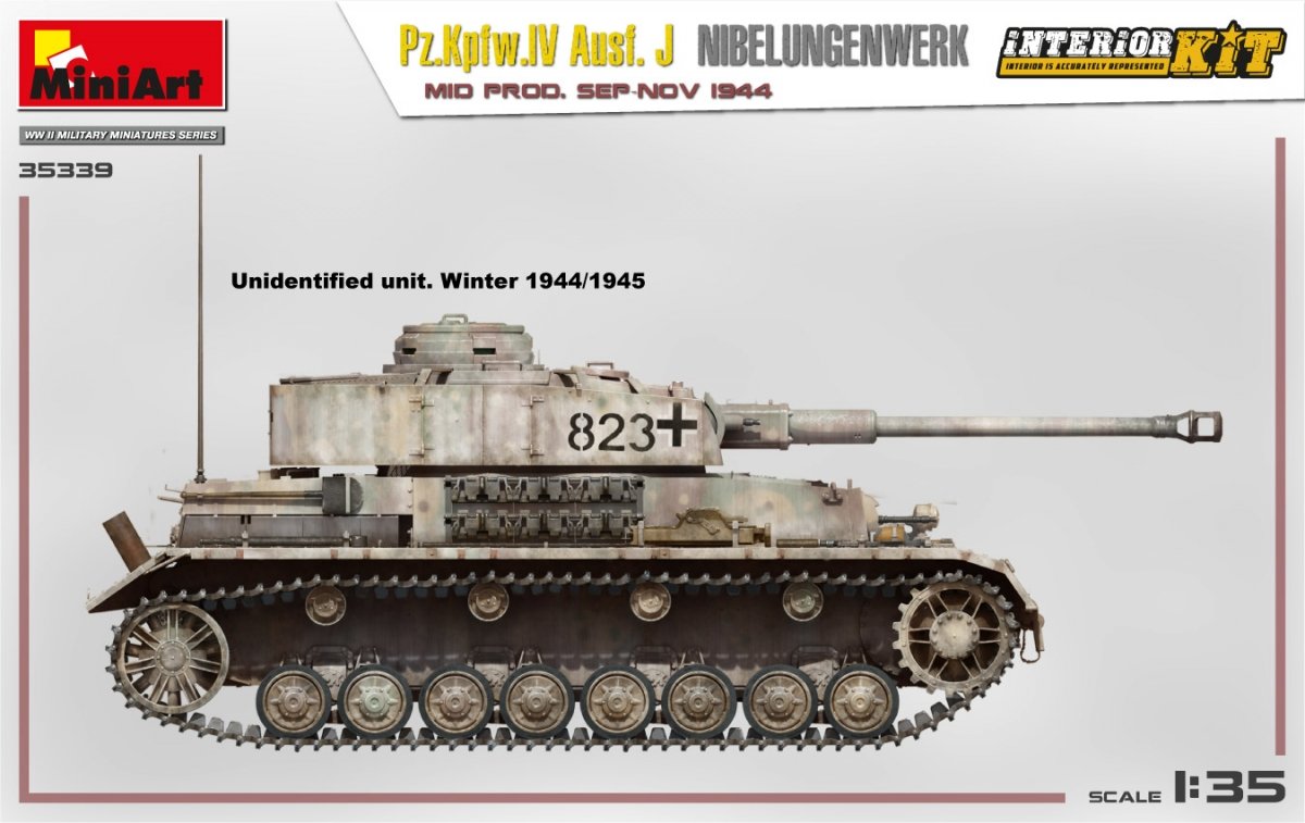 MiniArt 35339 Pz.Kpfw.IV Ausf. J Nibelungenwerk. MID PROD. SEP-NOV 1944 INTERIOR KIT 1/35 – zdjęcie 10