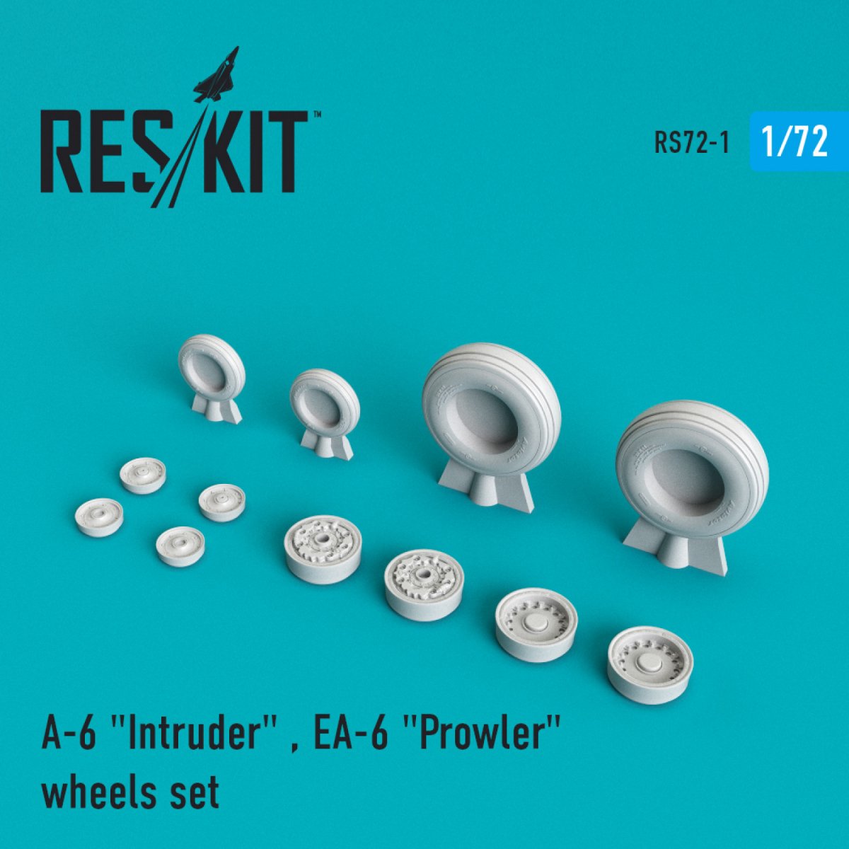 RESKIT RS72-0001 A-6 "INTRUDER" / EA-6 "PROWLER" WHEELS SET 1/72
