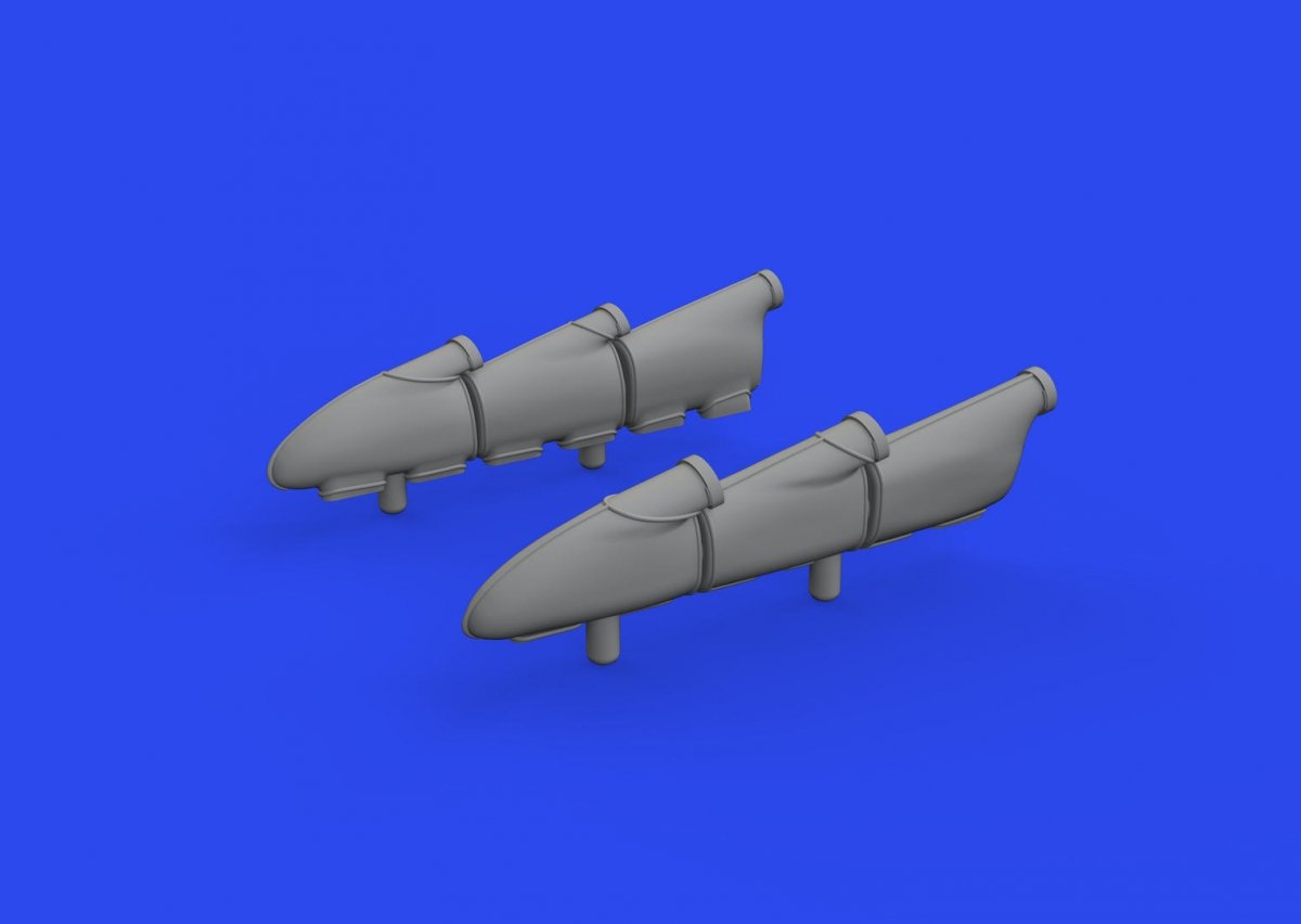 Eduard 648898 Hurricane Mk. I exhaust stacks PRINT HOBBY BOSS 1/48 – imagen 2
