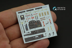 Quinta Studio QD32074 Me 262B1a/U-1 3D-Printed &amp;amp; coloured Interior on decal paper (Revell) 1/32 – Bild 9
