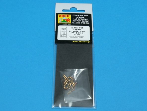 Aber R-18 Shackle for russian tanks KV-1, KV-2 and JS-2 - 4 pcs. 1/35 – immagine 3