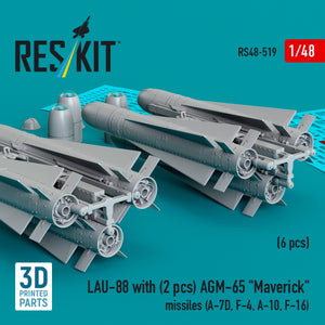 RESKIT RS48-0519 AGM-142 &amp;quot;Popeye 2/Have Lite&amp;quot; missiles (2 pcs) (3D Printed) 1/48 – Bild 3