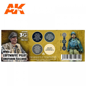 AK Interactive AK11690 WWII LUFTWAFFE PILOT UNIFORM COLORS 4x17 ml – Bild 2
