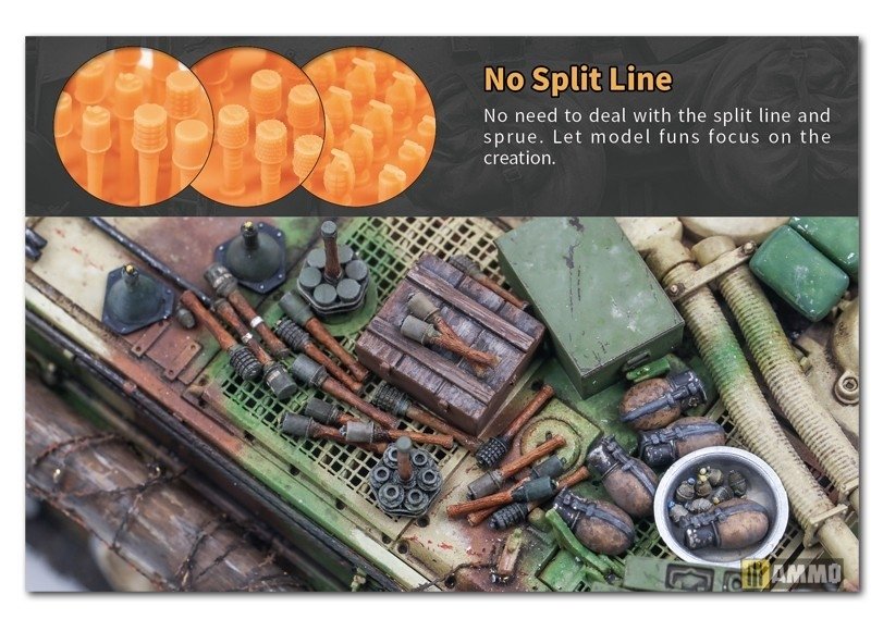 Liang 0420 3D-Print German Grenade WWII x 46 1/35 – immagine 4