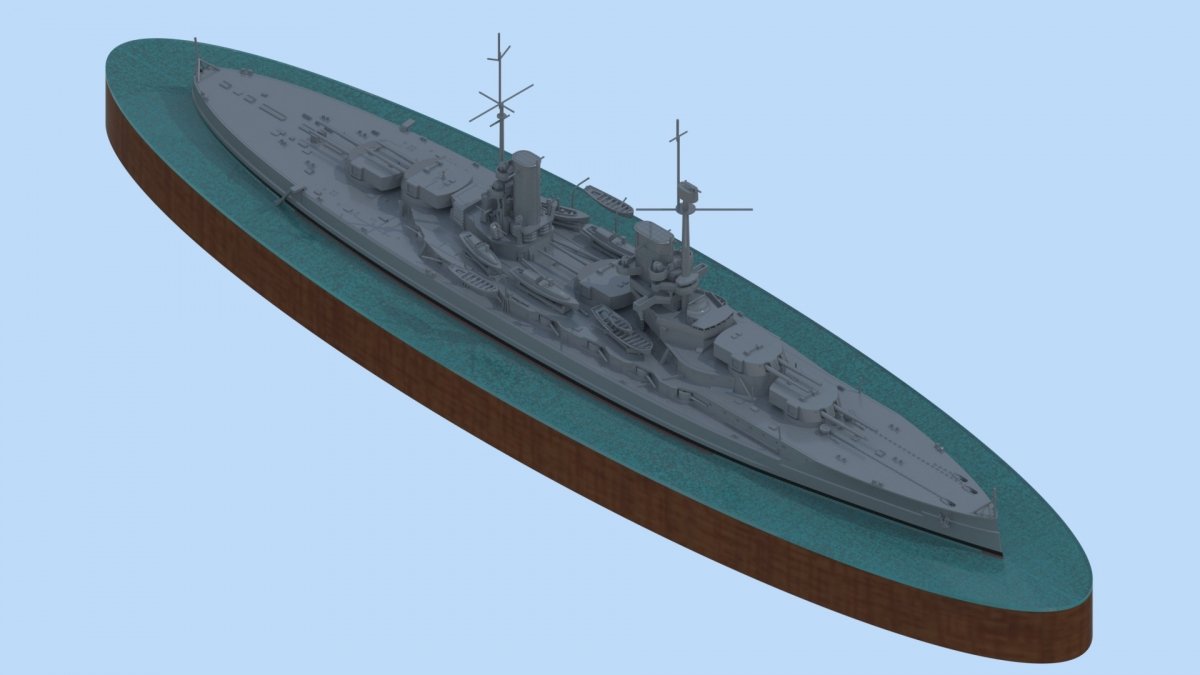 ICM S014 WWI German Battleship König (Full Hull OR Waterline) 1/700 – Bild 5