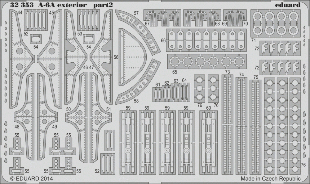 Eduard 32353 A-6A exterior 1/32 Trumpeter – imagen 2