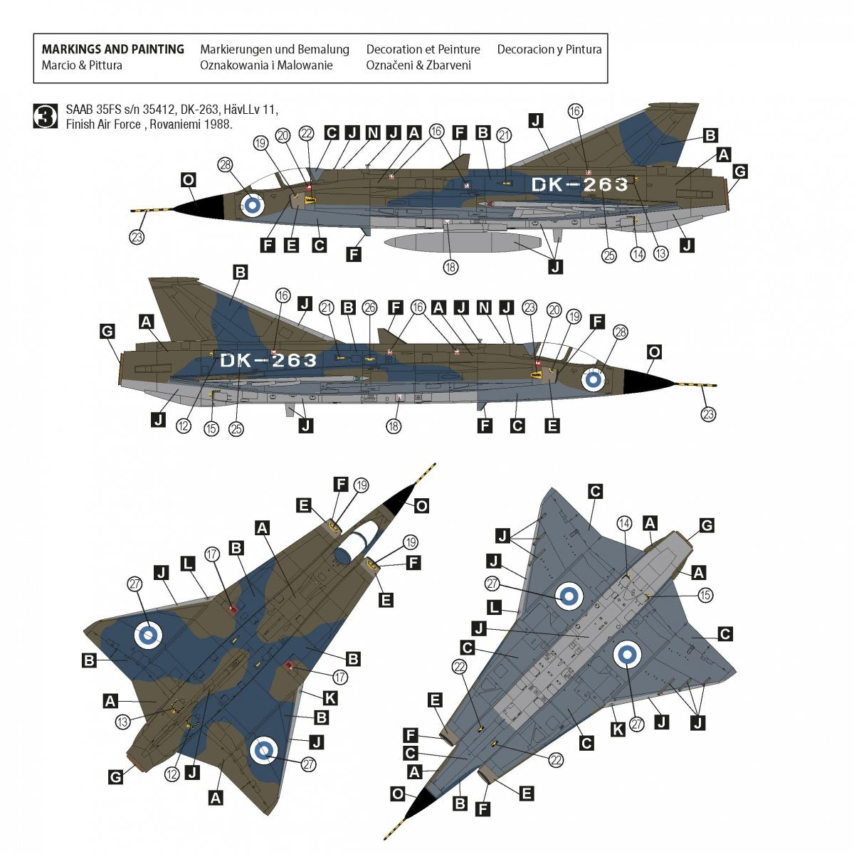 Hobby 2000 72056 Saab 35ÖE/35FS Draken (HASEGAWA + CARTOGRAF + MASQUES) 1/72 – image 3