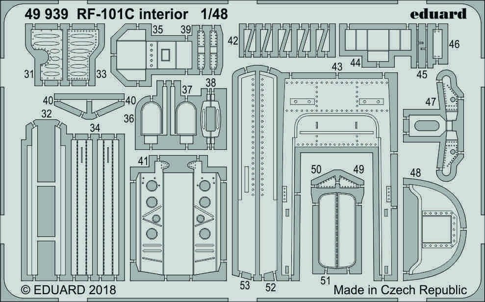 Intérieur Eduard 49939 RF-101C 1/48 KITTY HAWK – image 2