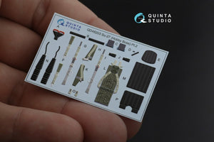 Quinta Studio QD48203 Su-27 3D-Printed &amp;amp; coloured Interior on decal paper ( Hobby Boss ) 1/48 – immagine 11
