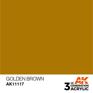 AK Interactive AK11117 GOLDEN BROWN – STANDARD 17ml
