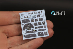 Quinta Studio QD48311 Bf 110C/D 3D-Printed &amp;amp; coloured Interior on decal paper (Eduard) 1/48 – immagine 3