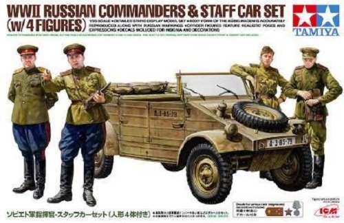 Tamiya 25153 Coffret de voitures de commandement et d&amp;#39;état-major russes de la Seconde Guerre mondiale (1/35)