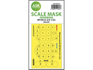 Art Scale Kit M32051 Messerschmitt Bf 109 G-2/G-4 Double-Sided Express Masks for Revell 1/32