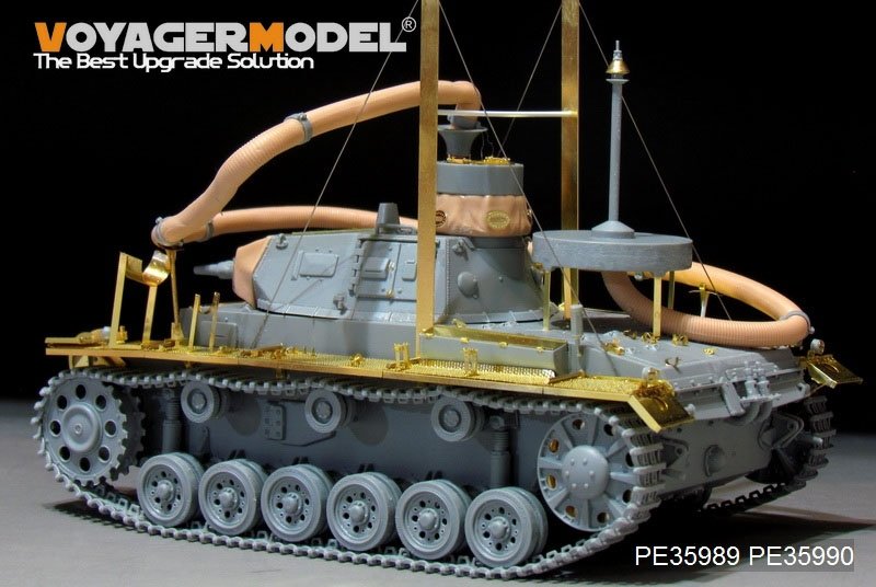 Voyager Model PE35989 WWII German Pz.KPfw.III (T)Ausf.F &amp;quot;Operation Seelowe&amp;quot; Basic For DRAGON 6877/6717 1/35 – imagen 11