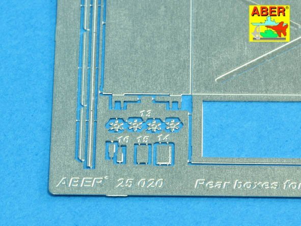 Aber 25020 Rear boxes for (Sd.Kfz. 171) Panther Ausf.A 1/25 – imagen 6
