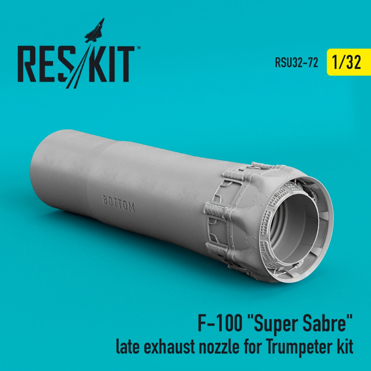 RESKIT RSU32-0072 F-100 "SUPER SABER" LATE EXHAUST NOZZLE FOR TRUMPETER KIT 1/32