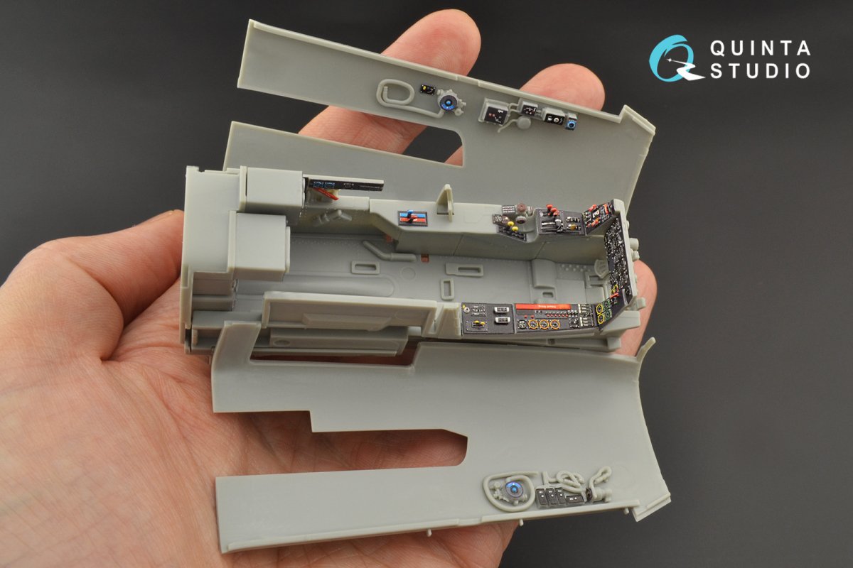Quinta Studio QD32103 He 219 3D-Printed &amp;amp; coloured Interior on decal paper ( ZM SWS ) 1/32 – zdjęcie 7
