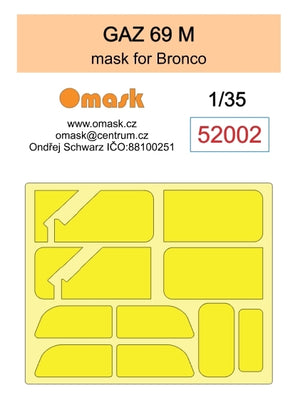 Omask 52002 GAZ 69 M mask (for Bronco) 1/35