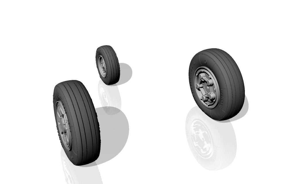 Armory Models AW48314 F-22 Raptor wheels w/ weighted tyres 1/48 – imagen 3